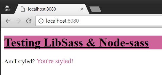 Successfully rendered page
